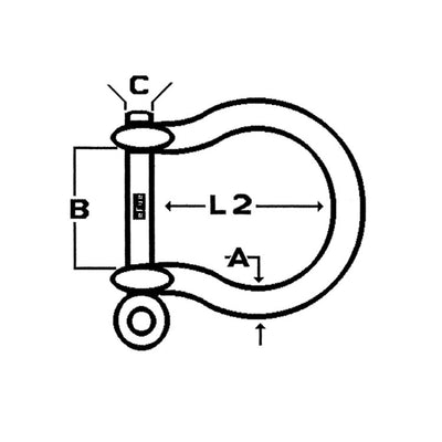 Talamex Shackle Bow 6Mm Bulk