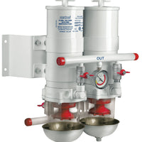 VETUS water separator/fuel filter, 2 in line, 30-micron, max. 12lt/min