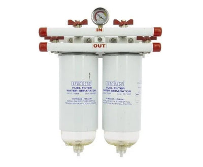 VETUS Water separator/fuel filter, Double, 10-micron, max