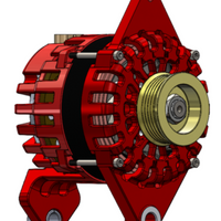 Alternator, XT Series, 170A, 12V, DF, 4in, K6Pul