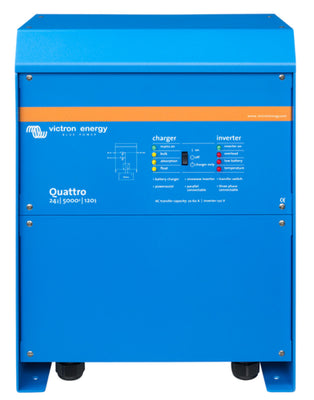 Victron Quattro Sine wave Inverter/Charger. 24 volt 5000va inverter with 120 amp charger - **120v**