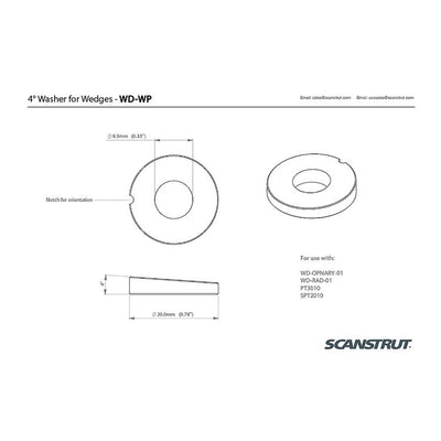 4in Base Wedge Washer Pack