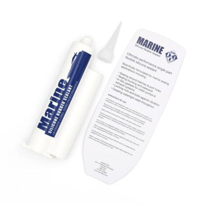 78g Black Alsco Marine Silicone Rubber Sealant Blister Pack 2939142