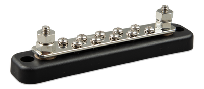 Busbar 150A 2P with 10 screws and cover