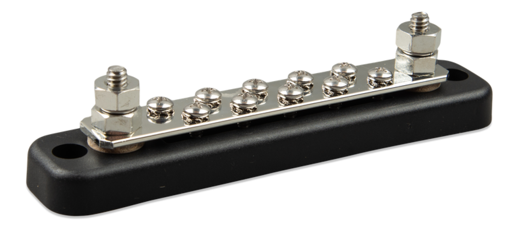 Busbar 150A 2P with 10 screws and cover