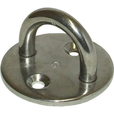 Osculati Stainless Steel Eye Plate (40mm Diameter Base / 2 Bolts) 813634 39.323.02