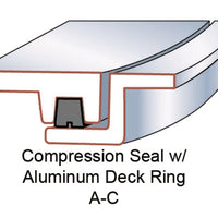 Talamex 9801-2009 Gasket, Compr. Seal - For 24 Round Hatch
