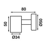 Batsystem Cabin Light with USB 2093-D1USB 3576 dimensions