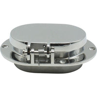 Osculati Stainless Steel Oval Hawsehole and Hinged Cover (137 x 100mm) 821302 01.353.01