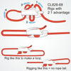 Clamcleat CL828-68 - Alloy Micro Aero Cleat for ropes 3-4mm