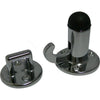 Foresti & Suardi Chrome Plated Brass Door Stopper with Bumper & Catch