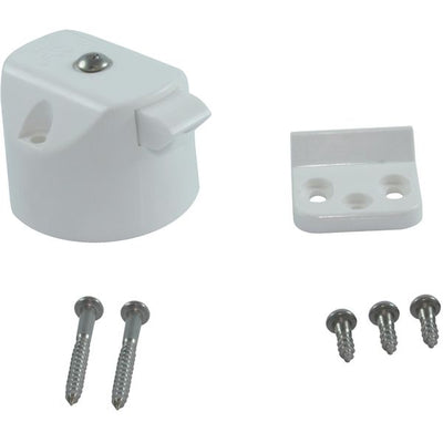 Osculati Knob Lock for Cabinet Doors & Drawers (White) 831077 38.185.01