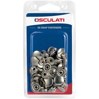Osculati Stainless Steel Snap Fasteners for Canopies (Pack of 15)