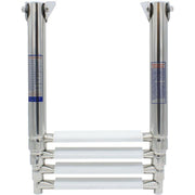 Osculati Stainless Steel 4 White Step Telescopic Ladder (1156 x 394mm) 831224 49.541.04