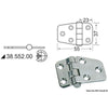 Osculati Stainless Steel Hinge (55mm x 37mm / Central Pin) 831407 38.552.00