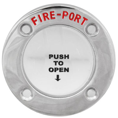 Stainless Fire Port for Fire Extinguishers (45mm Cutout, 68mm OD) 831901 17.680.01