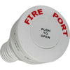 White Fire Port with Straight Hose Adaptor (38mm Cutout, 70mm OD) 831906 17.681.02