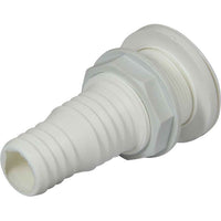 White Fire Port with Straight Hose Adaptor (38mm Cutout, 70mm OD) 831906 17.681.02