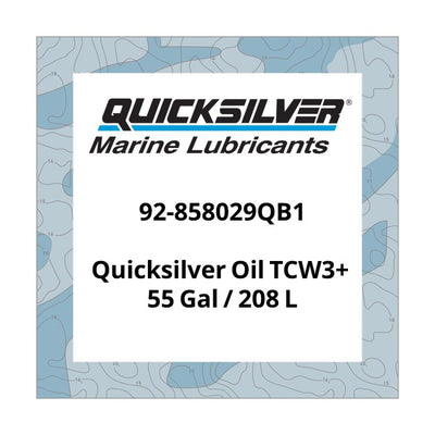 Quicksilver Oil TCW3+ 55Gal / 208 L