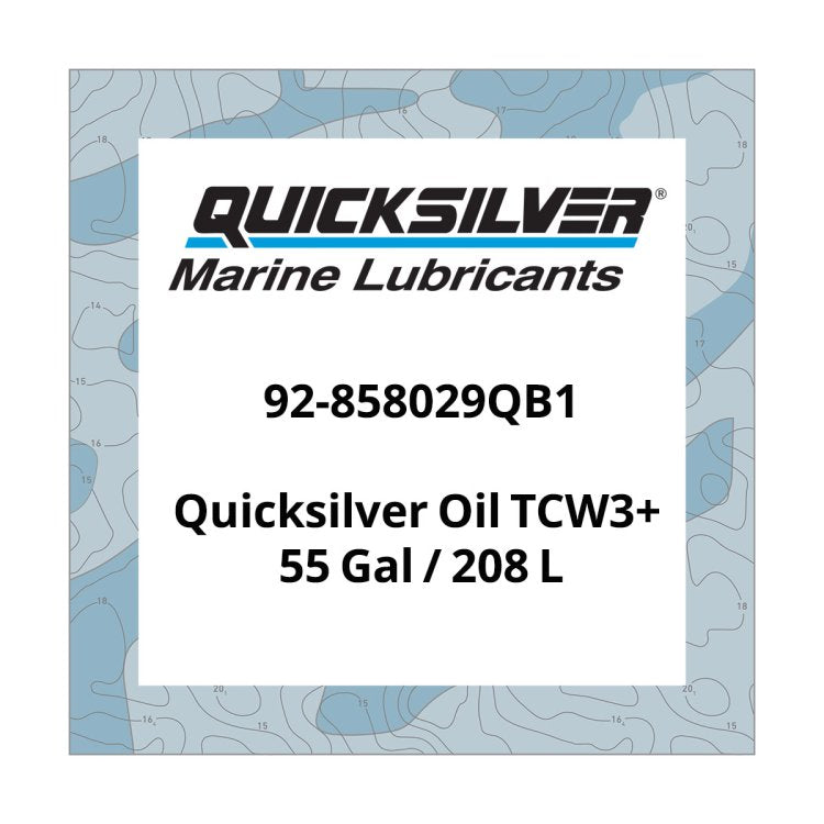 Quicksilver Oil TCW3+ 55Gal / 208 L