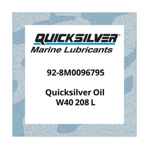 Quicksilver Oil W40 208 L