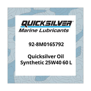 Quicksilver Oil Synthetic 25W40 60 L