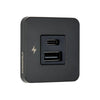 Scanstrut TILE USB-A/C Interior Charging Socket 12-24V - Black