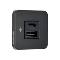 Scanstrut TILE USB-A/C Interior Charging Socket 12-24V - Black