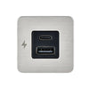 Scanstrut TILE USB-A/C Interior Charging Socket 12-24V - Stainless Steel