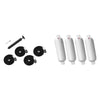 Osculati Inflatable OG3 Fender 4 Pack White with Lanyard & Pump 895901 33.540.03