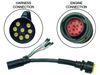 896542T01 HARNESS ASSEMBLY Adapter - With Bracket (12 Inches) 14 Pin Male To 8 Pin Female - Official Mercury Spares