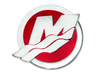 8M0043700 DECAL M-Icon, Red, 39mm - Official Mercury Spares