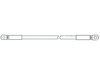8M0151977 CABLE-BLK 3FT - Official Mercury Spares