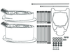 8M0177856 SPACER KIT 10 Inch (XL/XXL To XXXL) - Official Mercury Spares