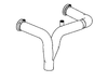 8M8023624 X-HAUST TAILPIPE KIT Closed Couple - Port Outlet - Official Mercury Spares