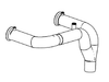 8M8023625 X-HAUST TAILPIPE KIT Closed Couple - Starboard Outlet - Official Mercury Spares