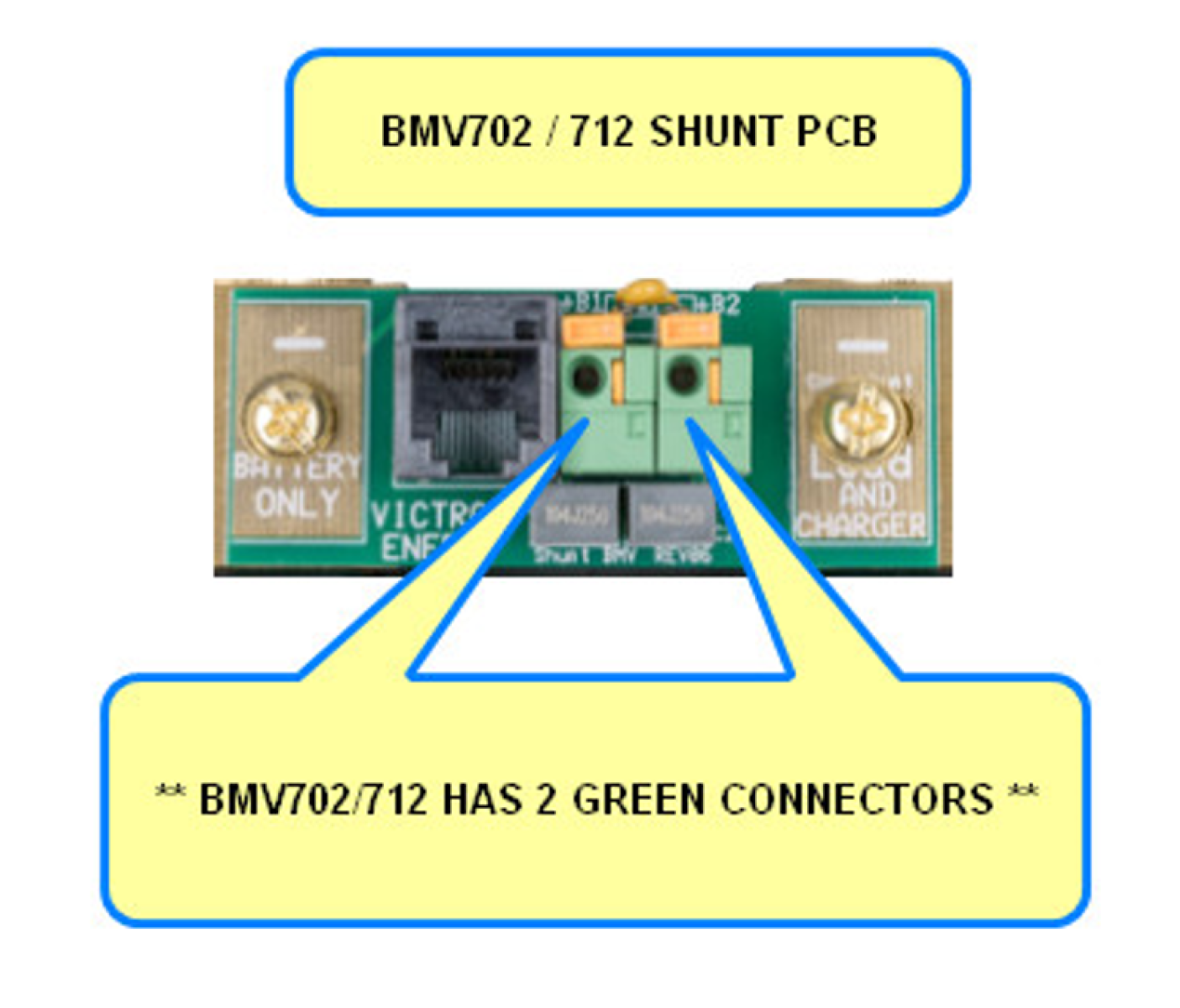REPLACEMENT CONNECTION PCB FOR VICTRON BMV702/712 SHUNT