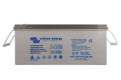 12V/230Ah AGM Super Cycle Batt. M8-insert style terminal