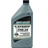 10W30 FULL SYN 1L QUICKSILVER 92-8M0180936 Mercury Mariner Quicksilver Spare Parts