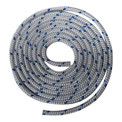 Waveline 10mm Braid on Braid Polyester White with Blue Flecks - 200M WLBB10WBL200