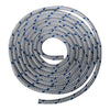 Waveline 12mm Braid on Braid Polyester White with Blue Flecks - 200M WLBB12WBL200