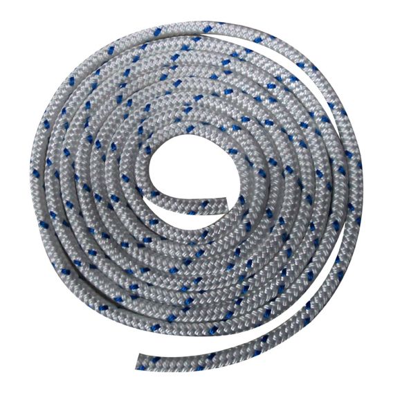 Waveline 12mm Braid on Braid Polyester White with Blue Flecks - 200M WLBB12WBL200