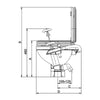 Johnson Aqua-T Compact Manual Toilet