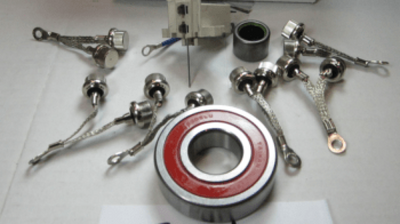 Offshore Repair Kit, 94 Series, 12/24v, (incl bearings, brushes, pos/neg diodes)