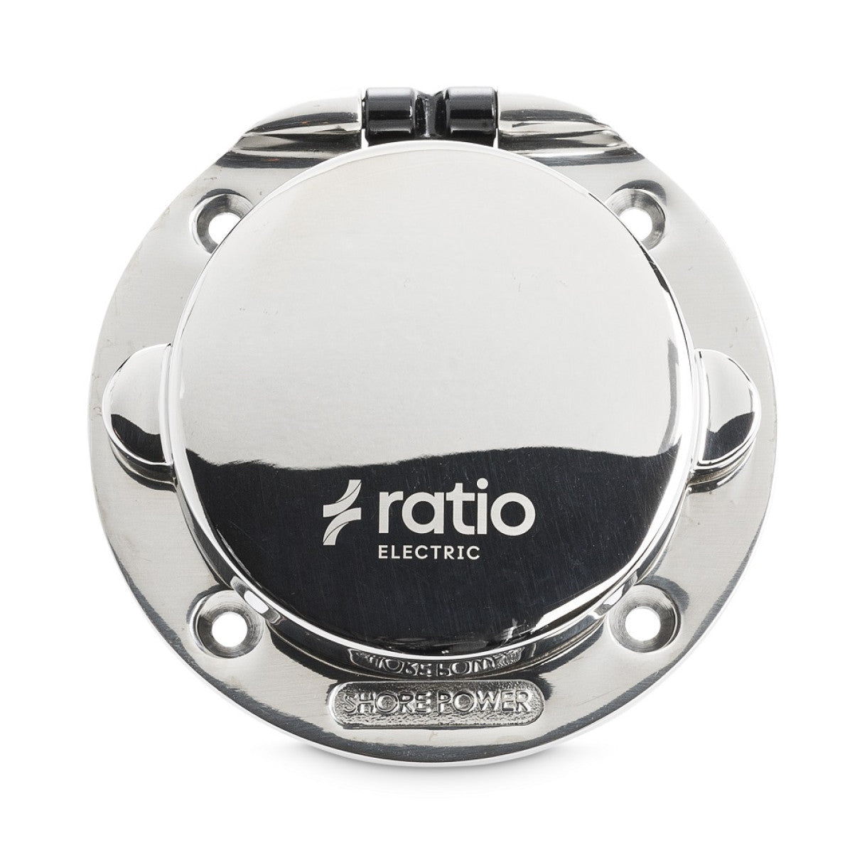 Ratio Stainless steel shore power inlet. 2P+E. 240v 16A