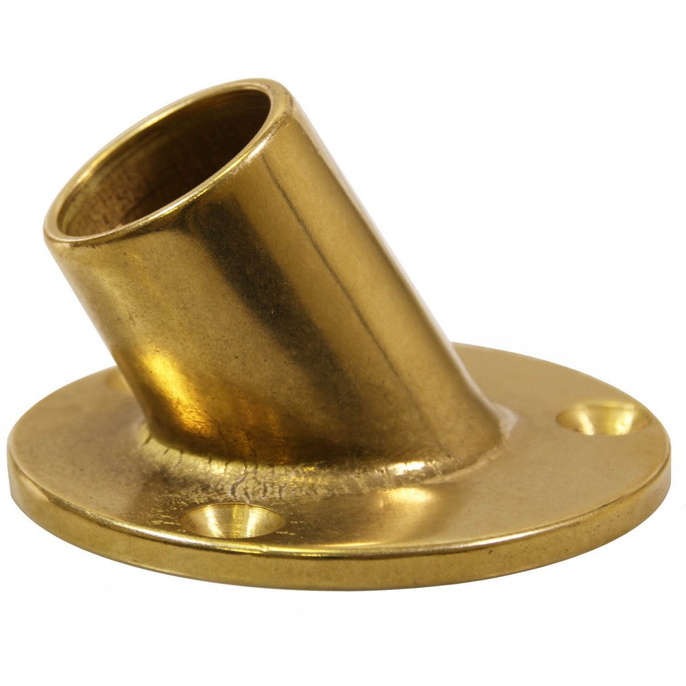 AG Brass Flag Socket Inclined (1")