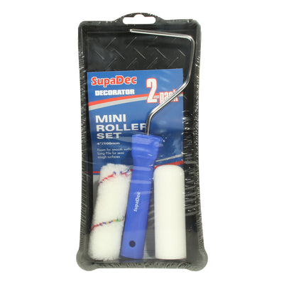 SupaDec Paint Roller Set 2 Pack (1 Foam / 1 Long Pile)