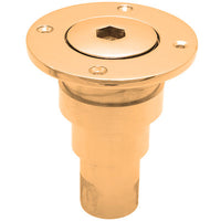 AG Brass Pump Out Socket (Hex / 1-1/2" Hose)