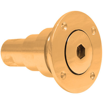 AG Brass Pump Out Socket (Hex / 1-1/2