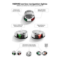 NEMO LED navigation lights -left+right 112.5° Blister - recess mounting